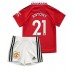 Cheap Manchester United Antony #21 Home Football Kit Children 2022-23 Short Sleeve (+ pants)